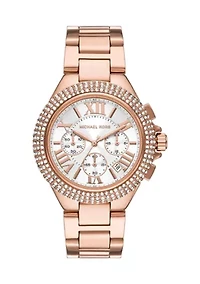 Rose Gold Tone Camille Chronograph Stainless Steel Watch