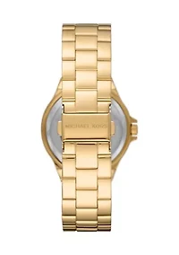 Lennox Three-Hand Gold-Tone Stainless Steel Watch