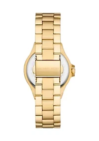 Gold Tone Stainless Steel Mini Lennox Three Hand Watch