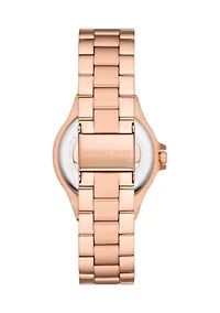 Rose Gold Tone Stainless Steel Mini Lennox Three Hand Watch