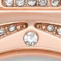 Women's Rose Gold Crystal Embellished Watch