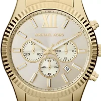 Men's Gold-Tone Stainless Steel Lexington Chronograph Watch