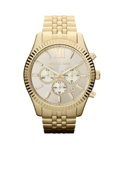 Men's Gold-Tone Stainless Steel Lexington Chronograph Watch