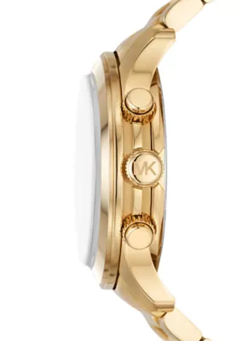 Runway Chronograph Gold Tone Stainless Steel Watch