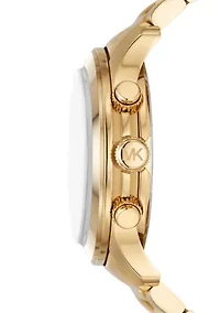 Runway Chronograph Gold Tone Stainless Steel Watch