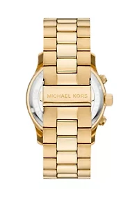Runway Chronograph Gold Tone Stainless Steel Watch