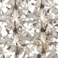 Silver Tone Crystal Stretch Bracelet