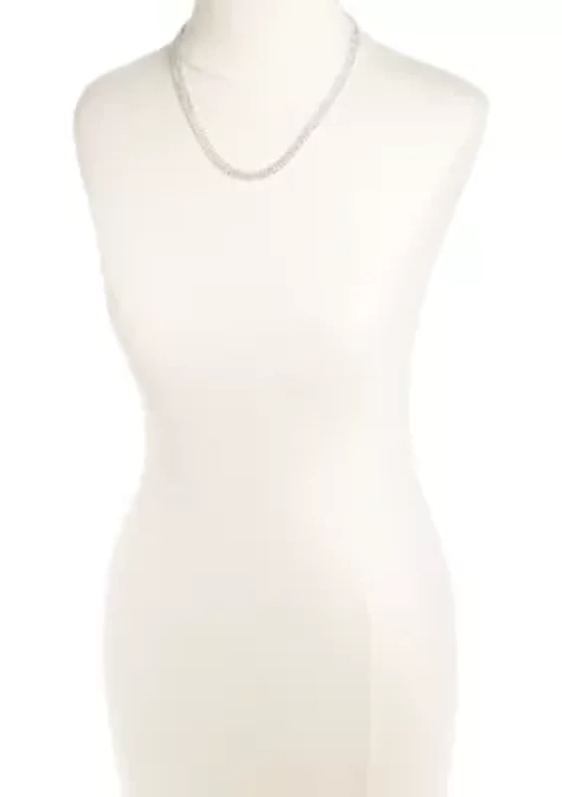 Silver Long Necklace