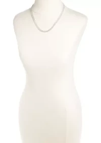 Silver Long Necklace