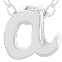 Sterling Silver Initial J Necklace