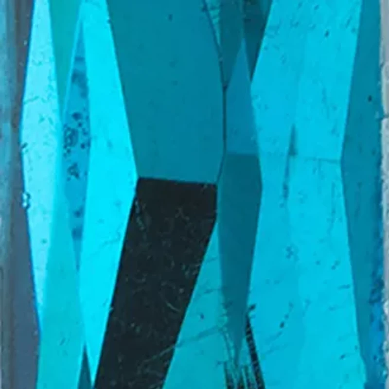 Silver Plated Rectangular Crystal Drop Earrings