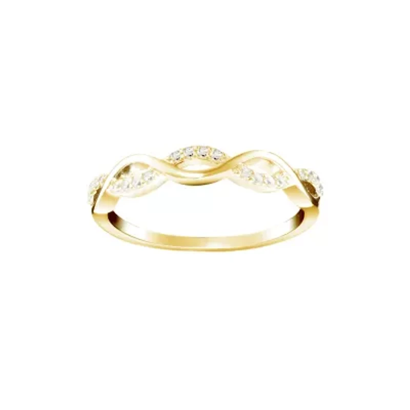 Sterling Silver Cubic Zirconia Infinity Band