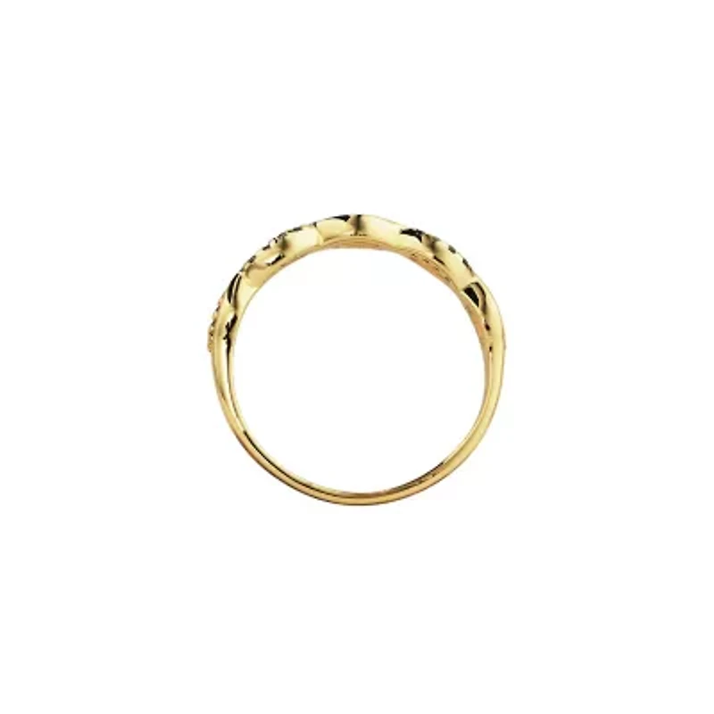 Sterling Silver Cubic Zirconia Infinity Band
