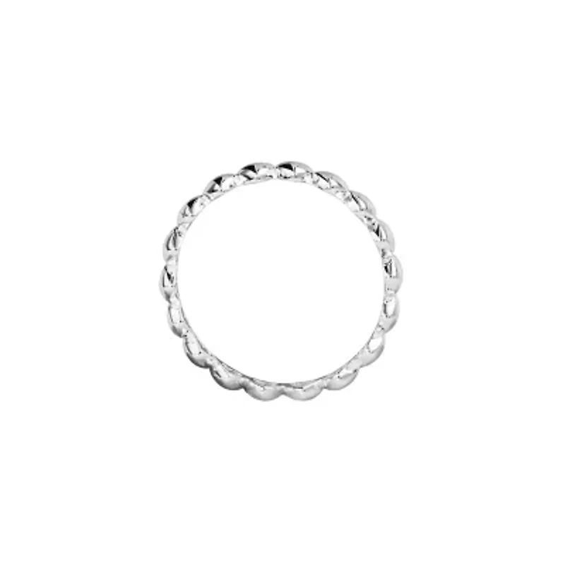 Sterling Silver Multi Mini Hearts Band Ring