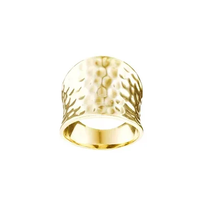 Silver Plated Hammered Ring