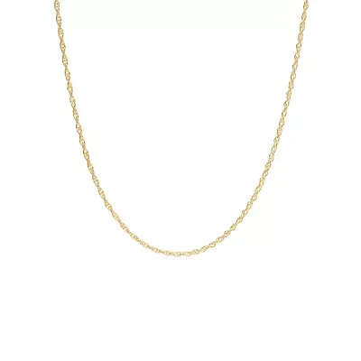 Sterling Silver 18-in. 025 Thin Rope Chain Necklace