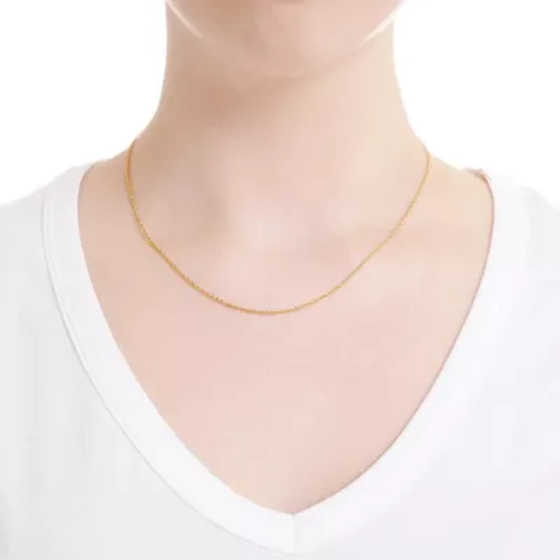 Sterling Silver 18-in. 025 Thin Rope Chain Necklace