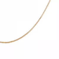 Gold Over Sterling Silver Box Chain Necklace