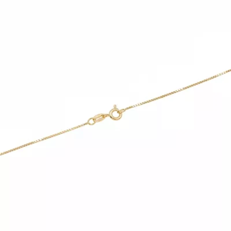 Gold Over Sterling Silver Box Chain Necklace