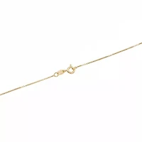 Gold Over Sterling Silver Box Chain Necklace