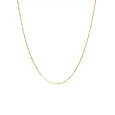 Gold Over Sterling Silver Snake Chain Necklace