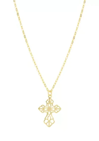 Sterling Silver Cross Pendant Necklace