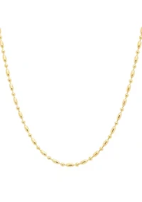 Fine Plated Dot Chain Necklace