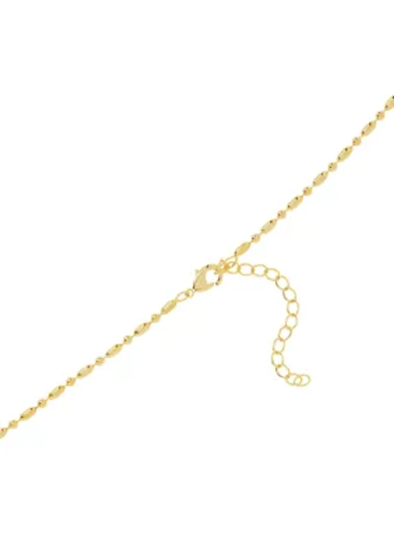 Fine Plated Dot Chain Necklace