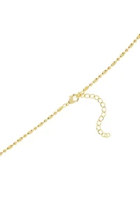 Fine Plated Dot Chain Necklace