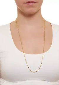 Fine Plated Dot Chain Necklace