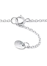 Sterling Silver Small Side Initial Necklace