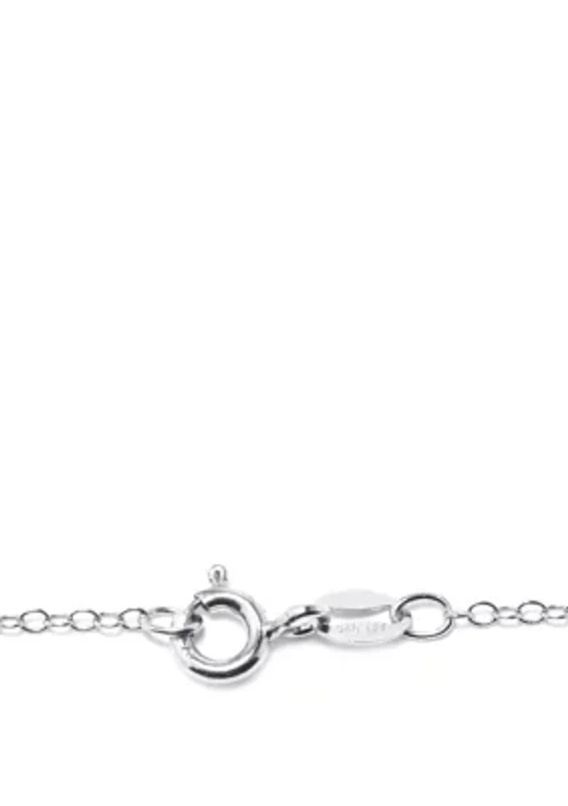 Sterling Silver Bali Hummingbird Pendant Necklace