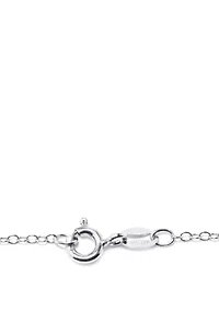 Sterling Silver Bali Hummingbird Pendant Necklace
