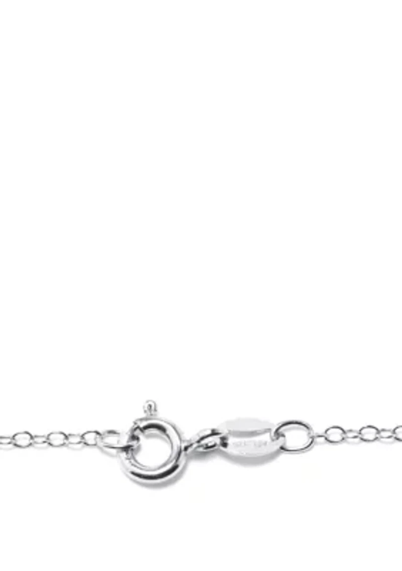 Sterling Silver Bali Triple Elephant Pendant 18" Necklace