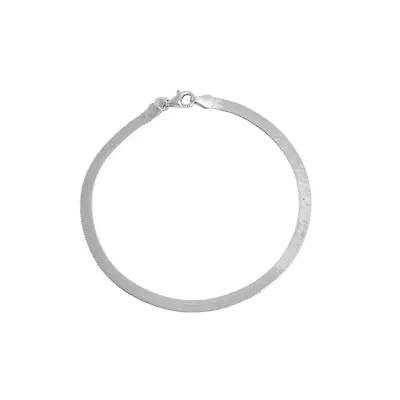 Sterling Silver 7.5IN 040 Magic Herringbone Chain Bracelet