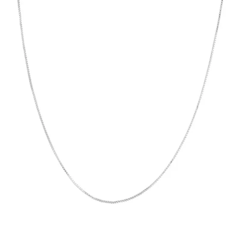 Sterling Silver Box Chain Necklace, 16in., 18in., 20in., 24in., or 30in.