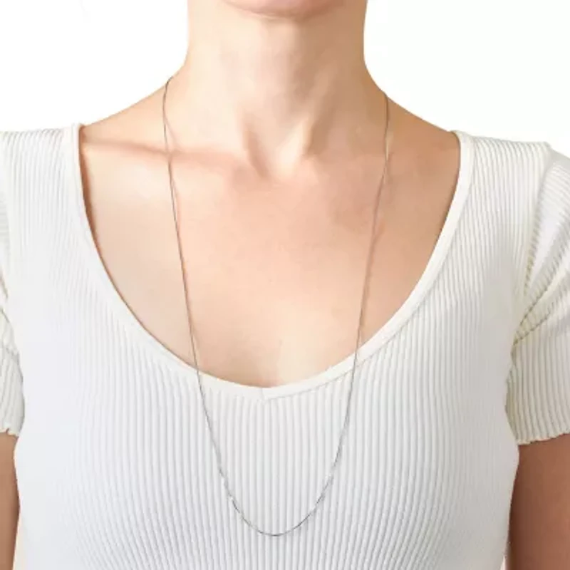 Sterling Silver Box Chain Necklace, 16in., 18in., 20in., 24in., or 30in.