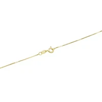 Gold Over Sterling Silver 18IN Box Chain Necklace