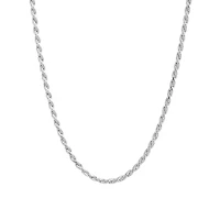 Sterling Silver Diamond-Cut Rope Chain Necklace, 16in. or 18in.
