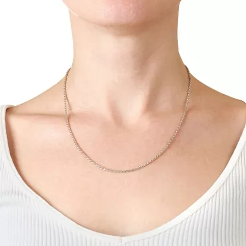 Sterling Silver Diamond-Cut Rope Chain Necklace, 16in. or 18in.