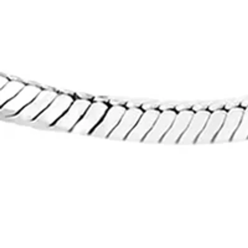 Sterling Silver Square Snake Chain Necklace