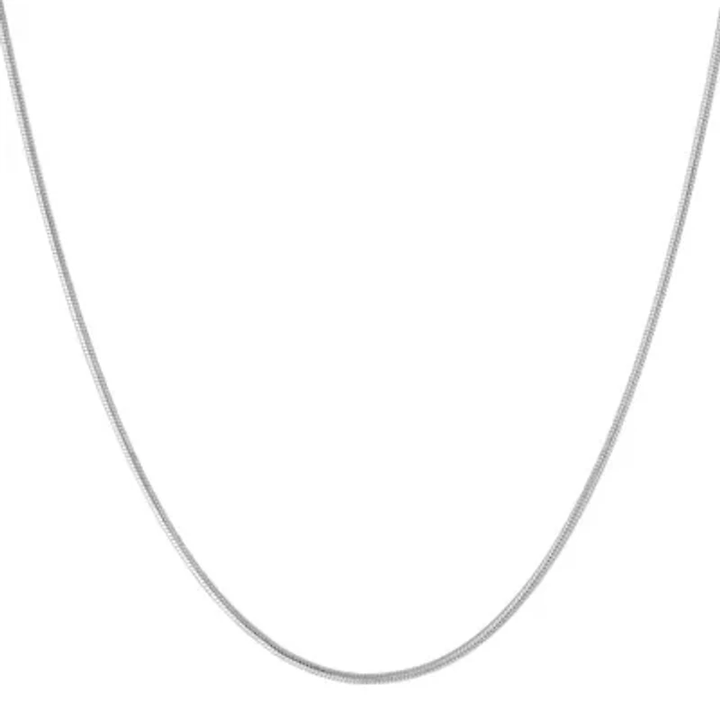 Sterling Silver Snake Chain Necklace, 16in., 18in., 20in., 24in, or 30".