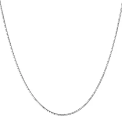 Sterling Silver Snake Chain Necklace, 16in., 18in., 20in., 24in, or 30".