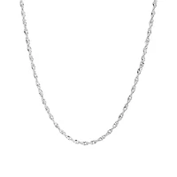 Sterling Silver Twist Chain Necklace 16in., 18in., 20in., 24in., or 30in.