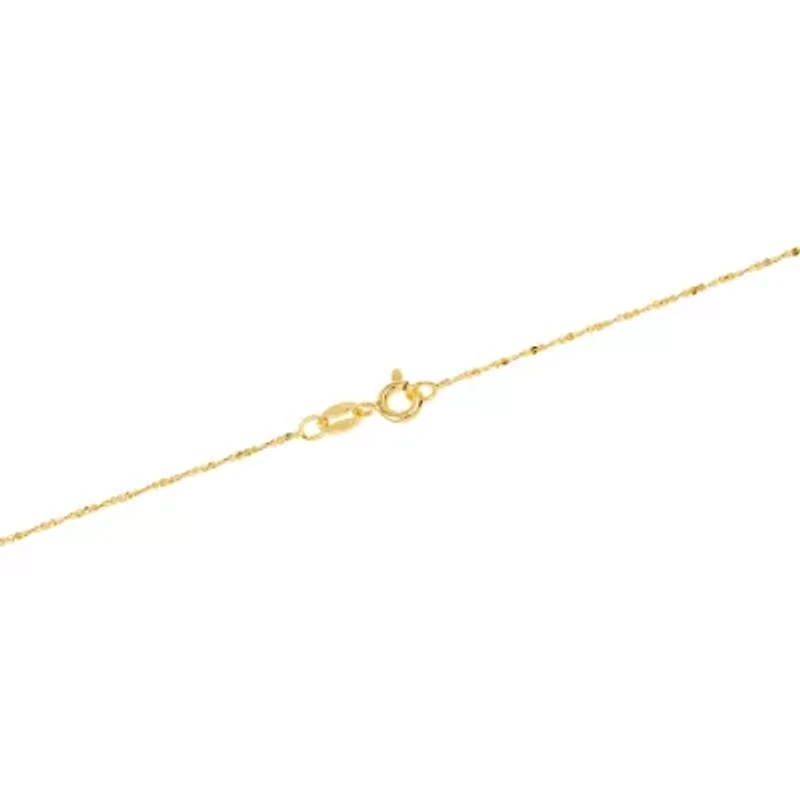 Sterling Silver 030 Gauge Twist Chain Necklace, 18in. 20in. Or 24in.