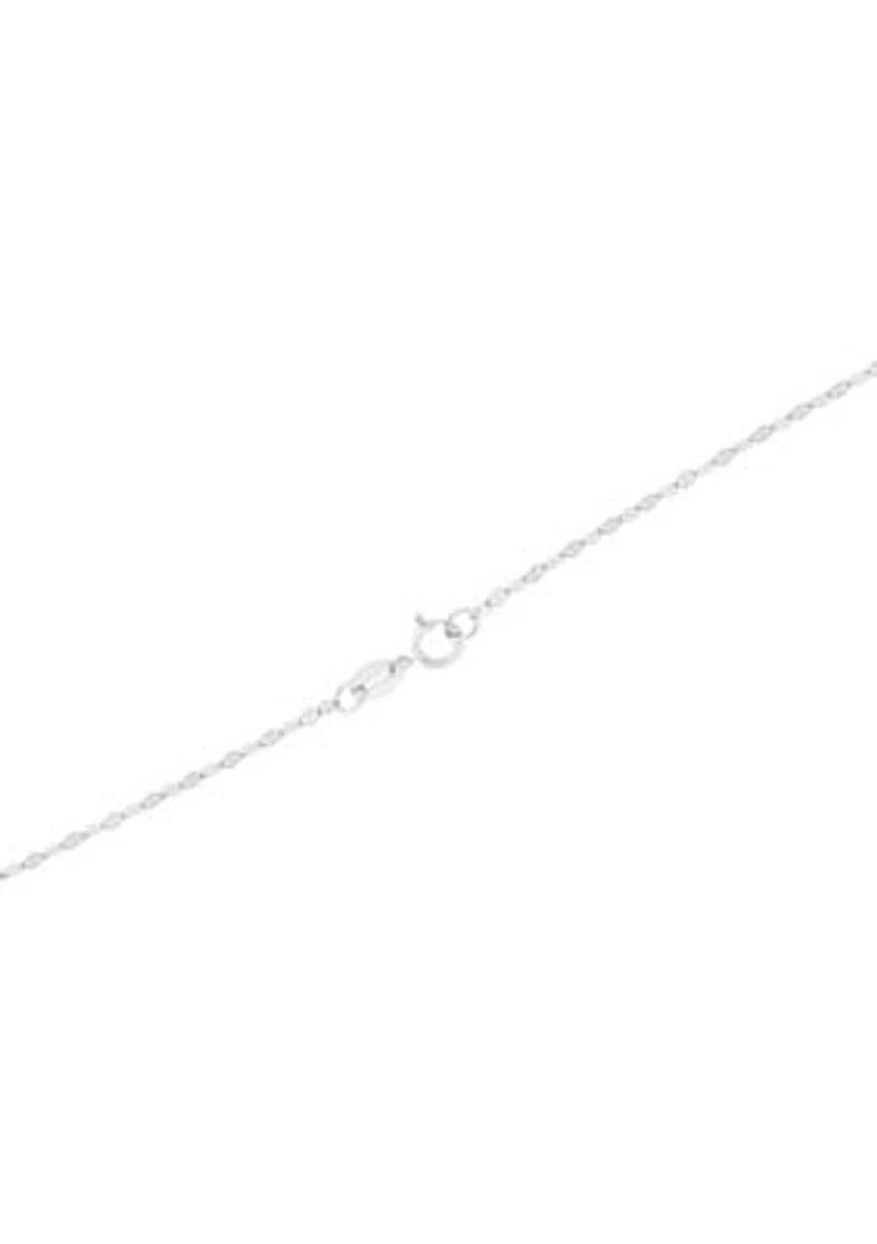 Sterling Silver Mirror Chain Necklace