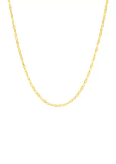 Sterling Silver Mirror Chain Necklace