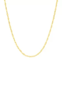 Sterling Silver Mirror Chain Necklace