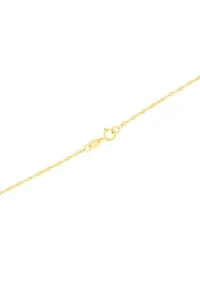 Sterling Silver Mirror Chain Necklace