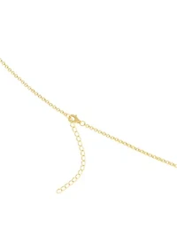 Gold Over Sterling Silver Rolo Chain Necklace